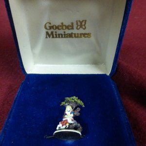 Goebel Miniature Figurine - 'Alice and the Rabbit'
